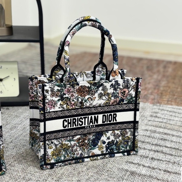 Dior Handbags - Dior Multicolor Floral Tote Bag